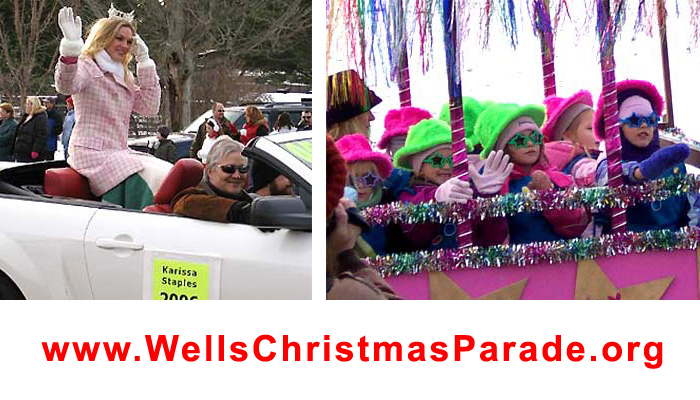Wells Christmas Parade hosted by the Wells Chamber of Commerce